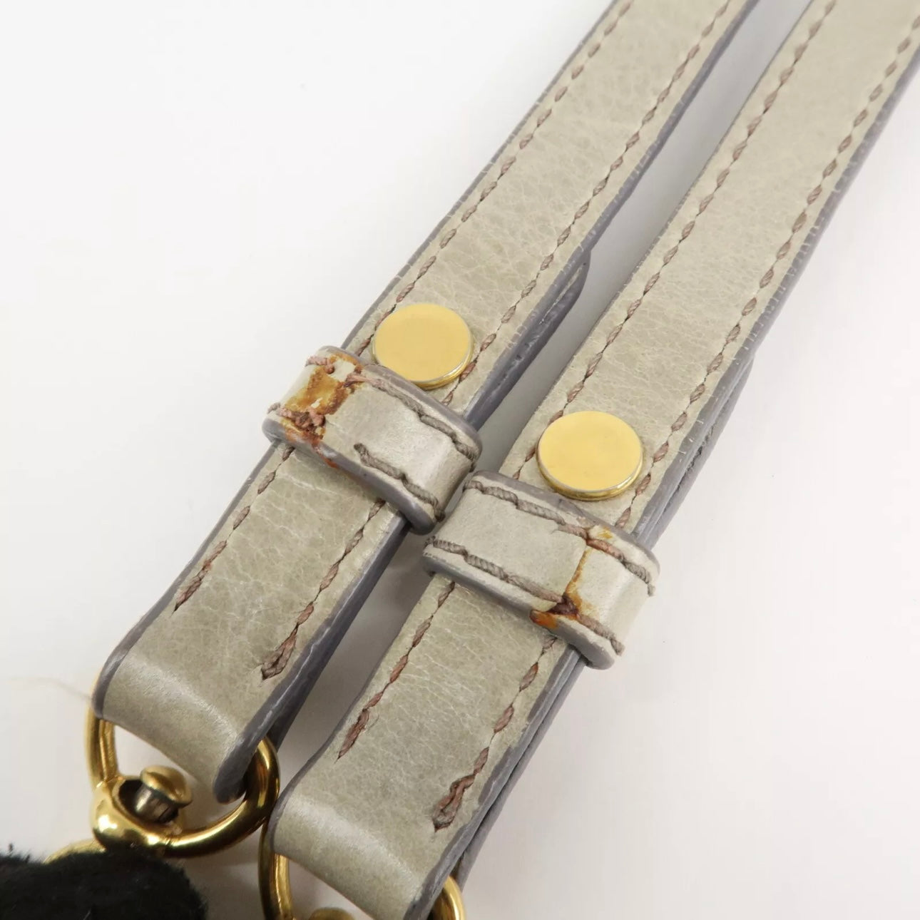 MIU MIU Leather Hand& Shoulder Bag Beige