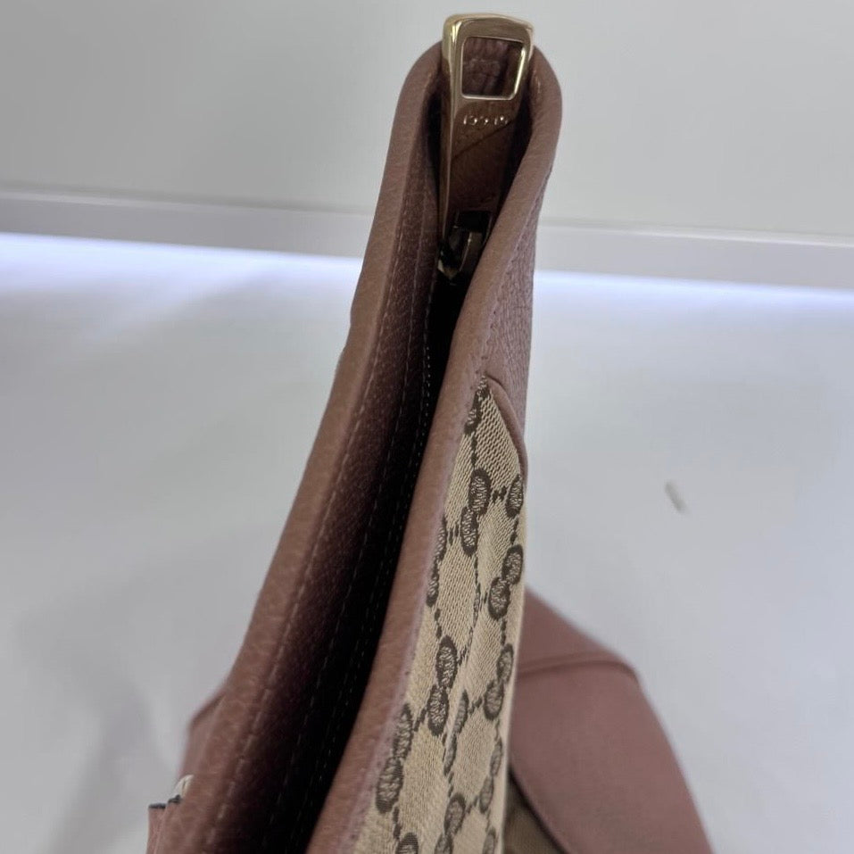 Gucci Beige Pink GG Tote Handbag