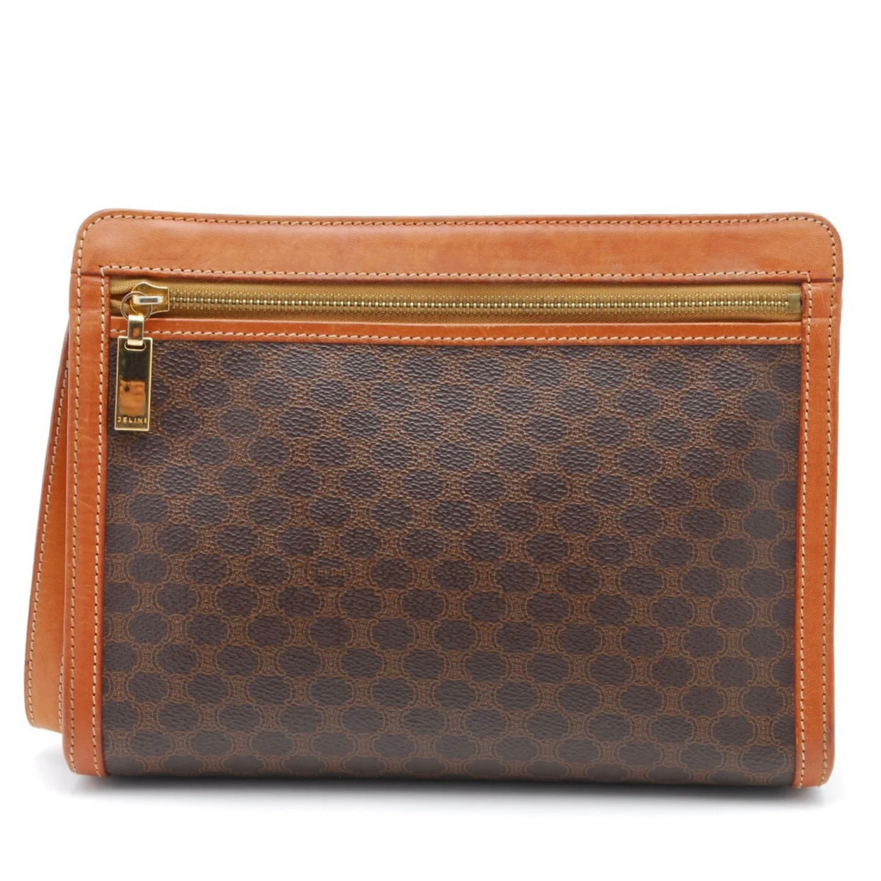 Celine Macadam Clutch Bag - Brown, PVC Leather