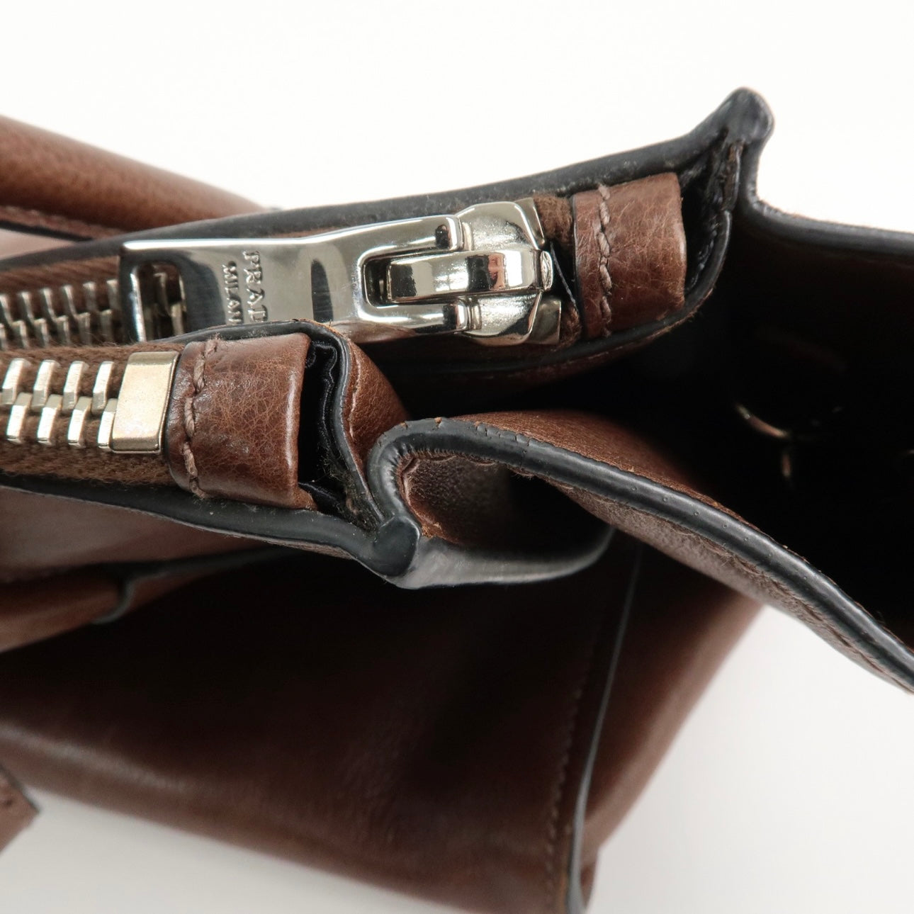 Prada 2 way brown