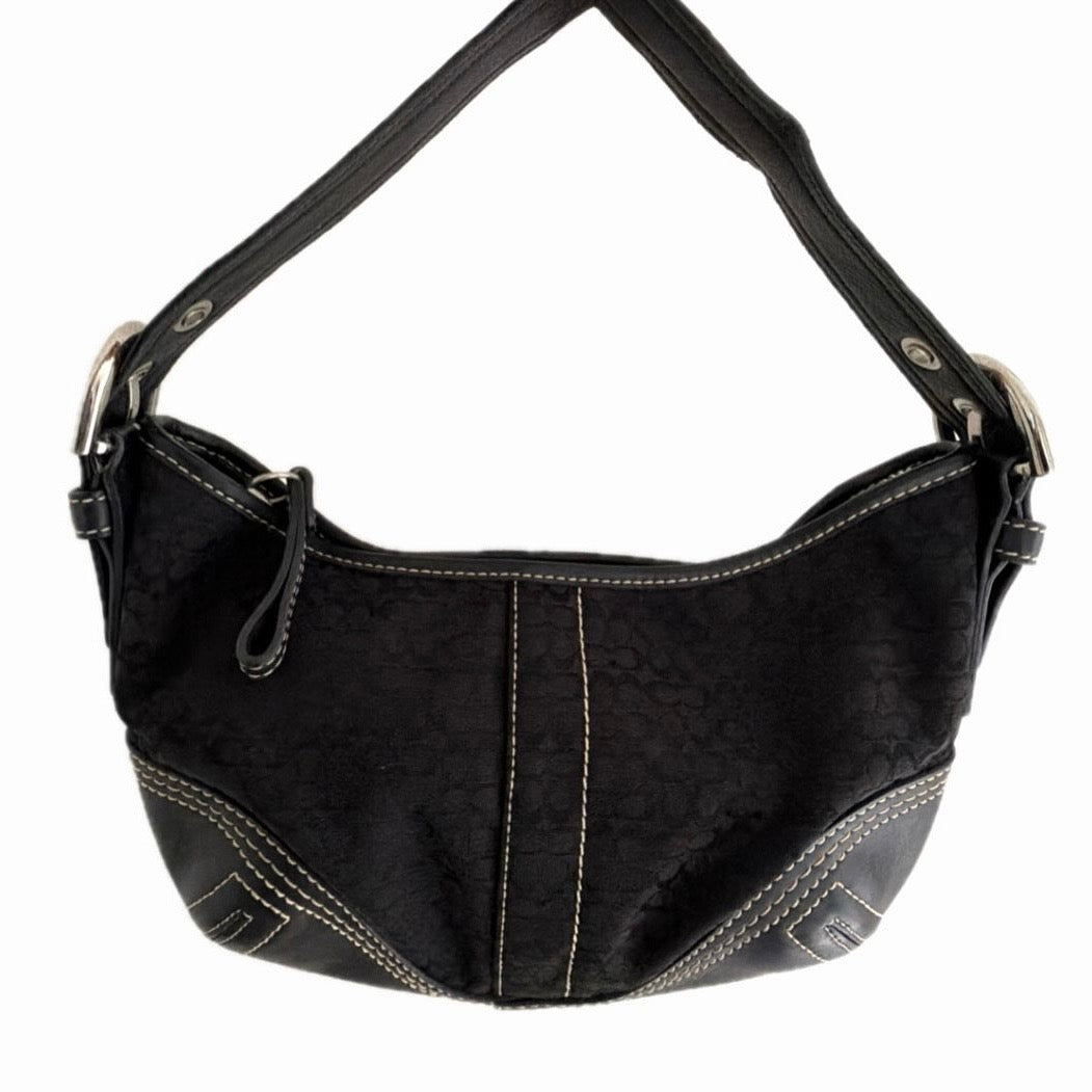 Coach Signature Black Shoulder Bag