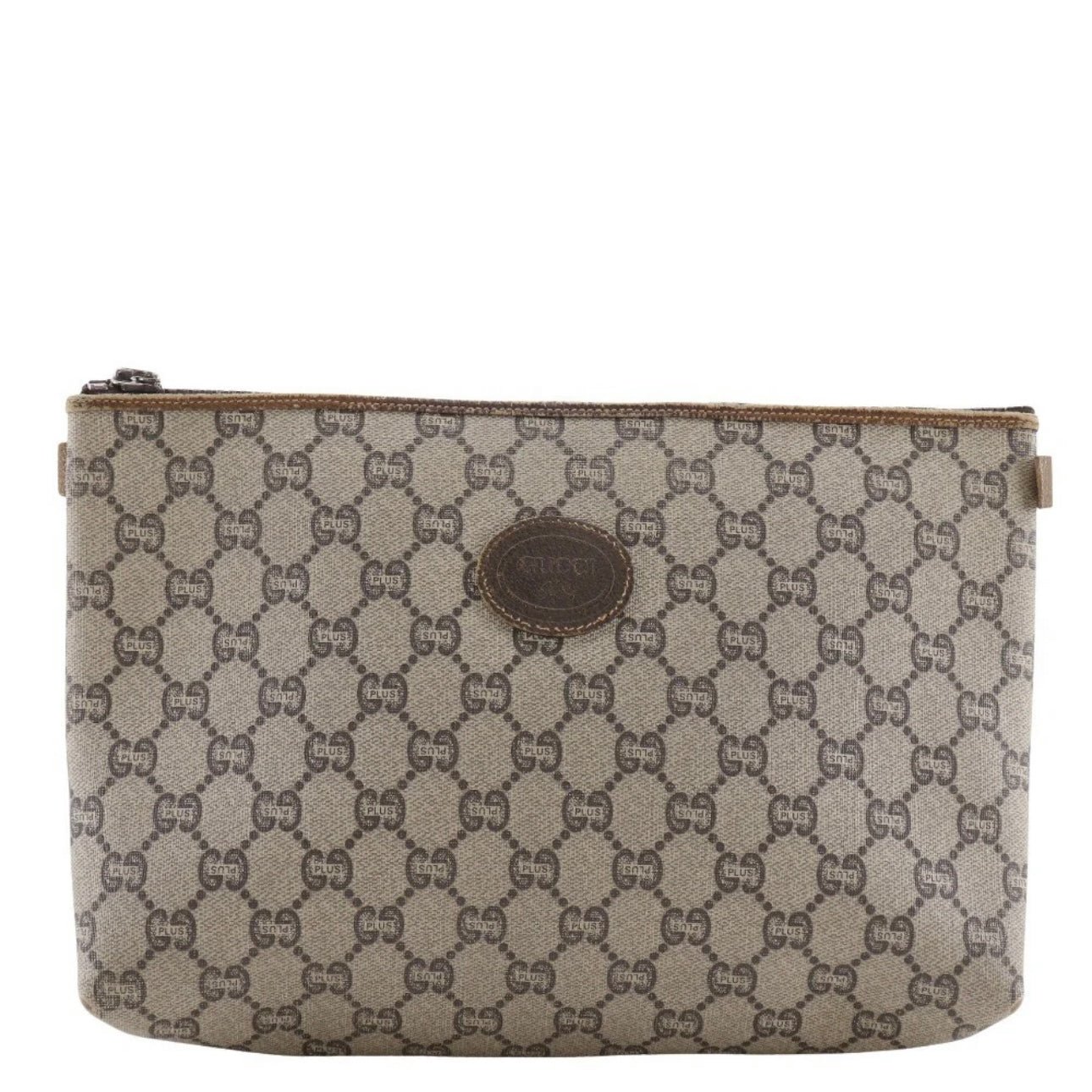 Gucci GG Plus Clutch - Brown, GG plus