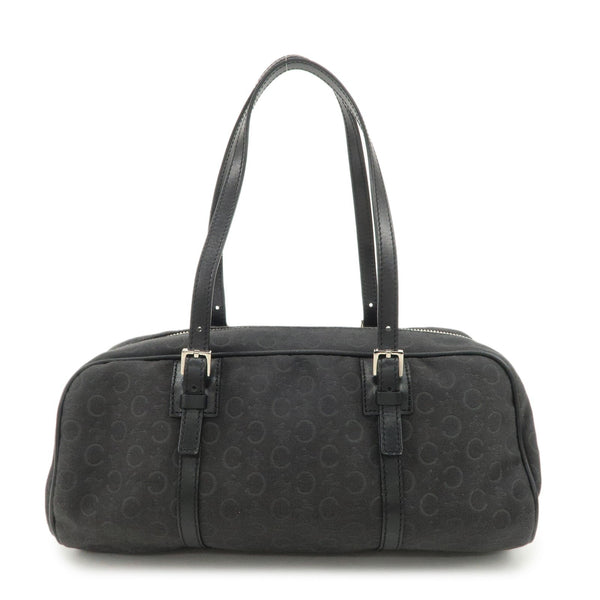 Celine C Macadam Mini Boston Bag - Black, Canvas