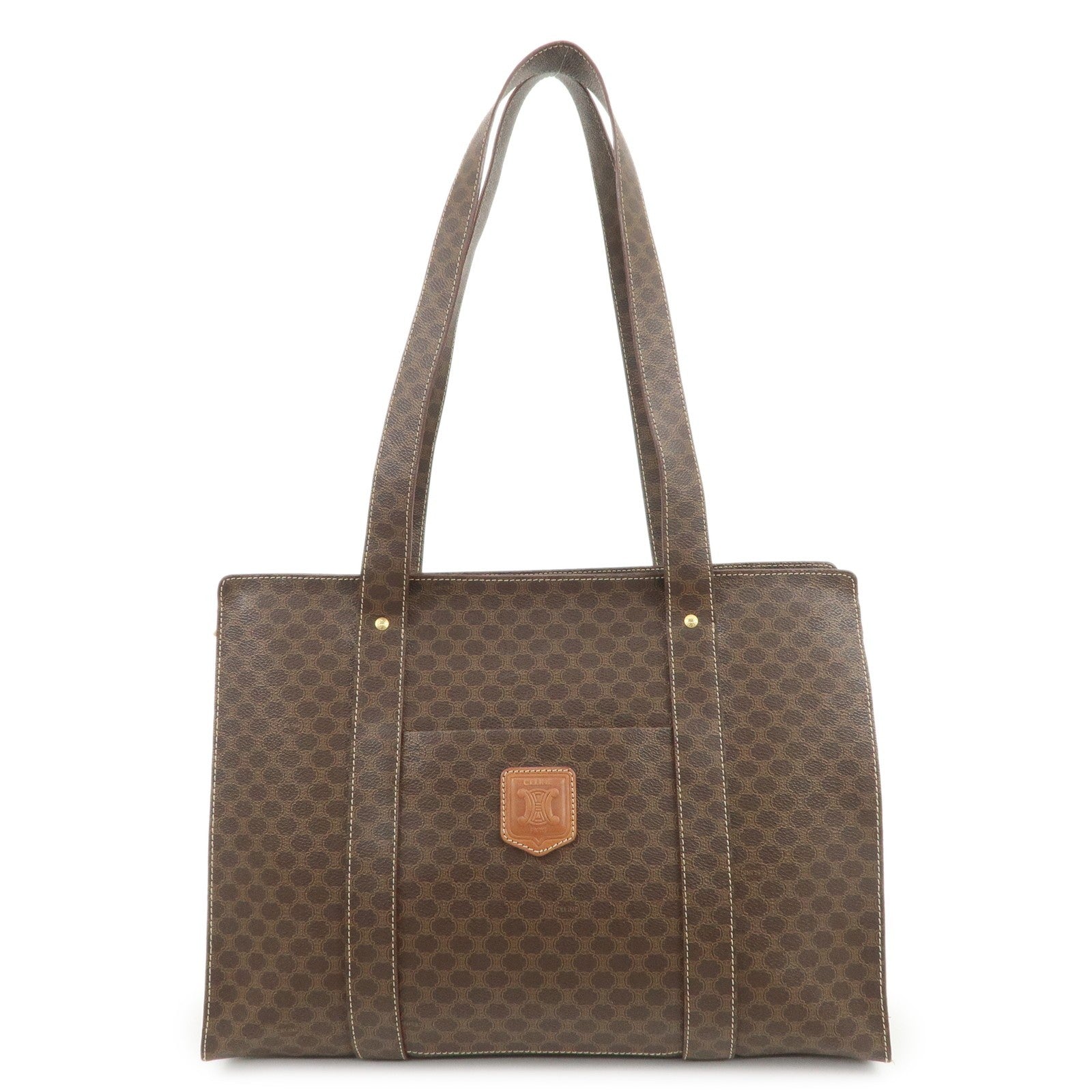 Celine Macadam Tote Bag - Brown, PVC Coating Canvas