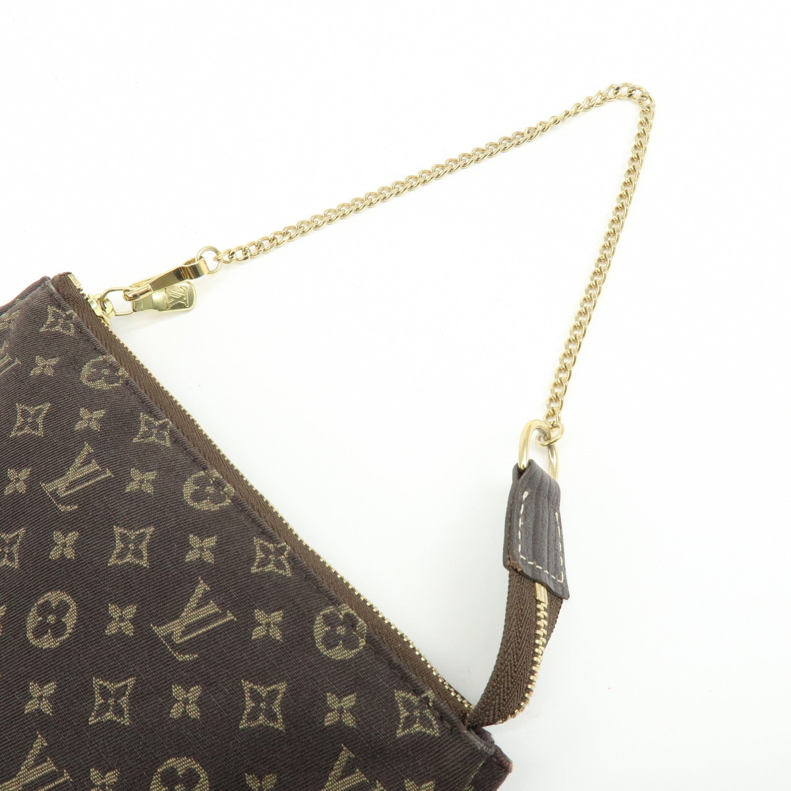Louis Vuitton Monogram Mini Lin Pouch - Ebene, Canvas