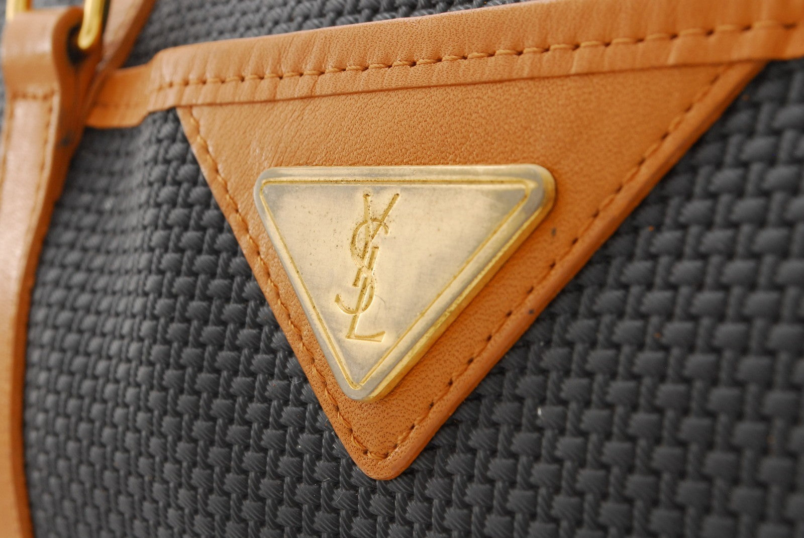Saint Laurent Yves Vintage Hand Shoulder Bag - Black, PVC Leather