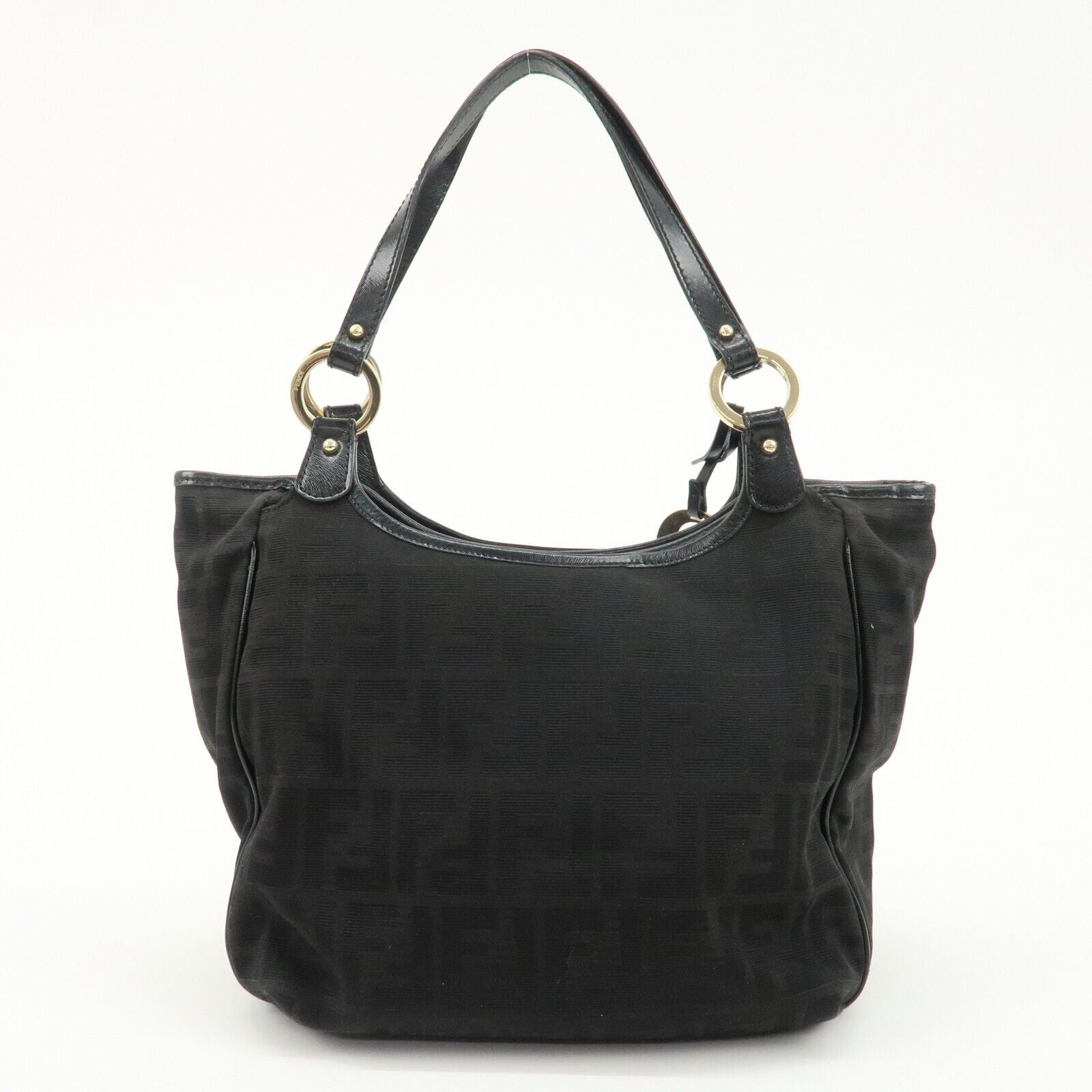 Fendi Zucca Tote Bag - Black, Canvas and Leather