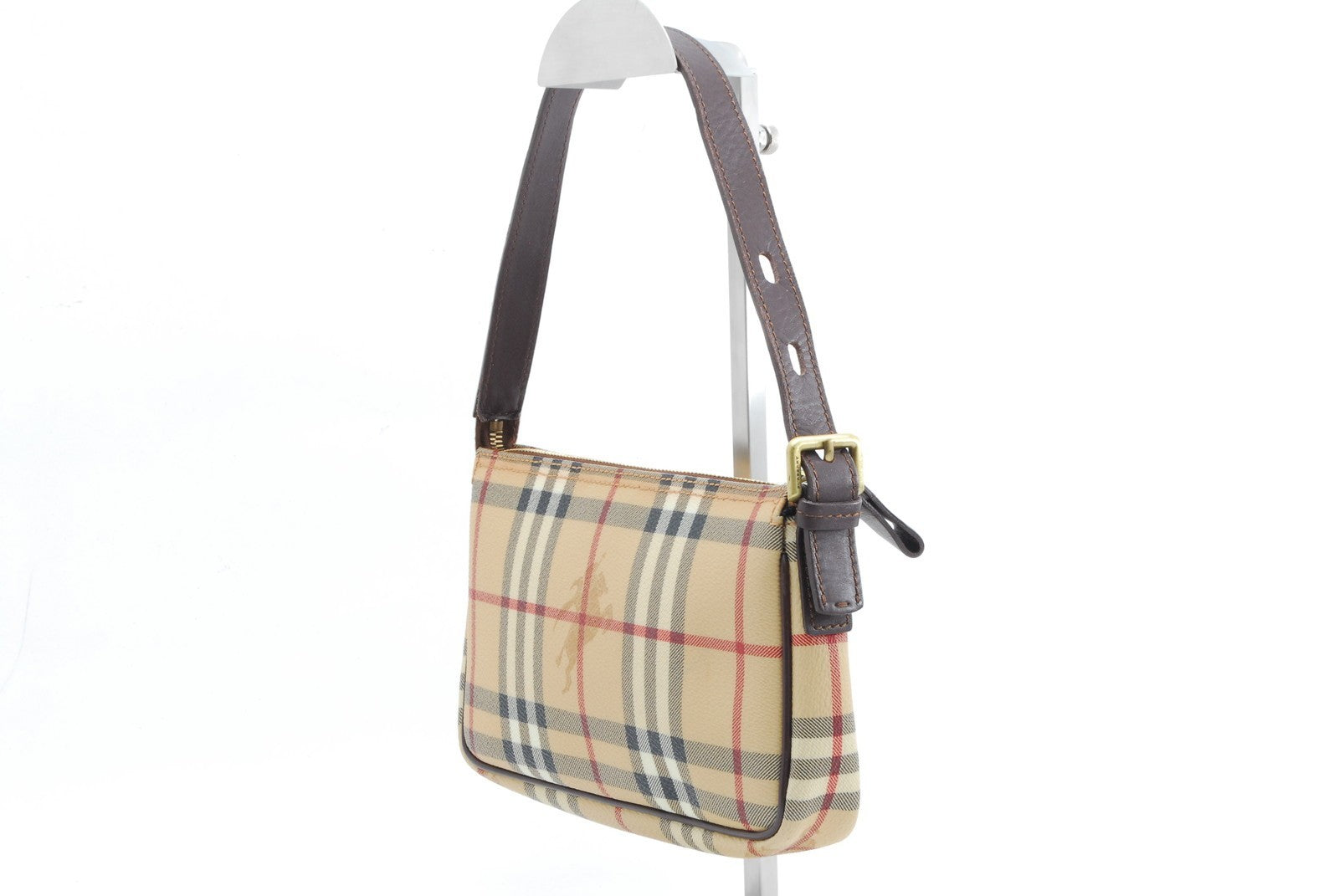 Burberry Nova Check Shoulder Bag - Beige, Canvas and Leather