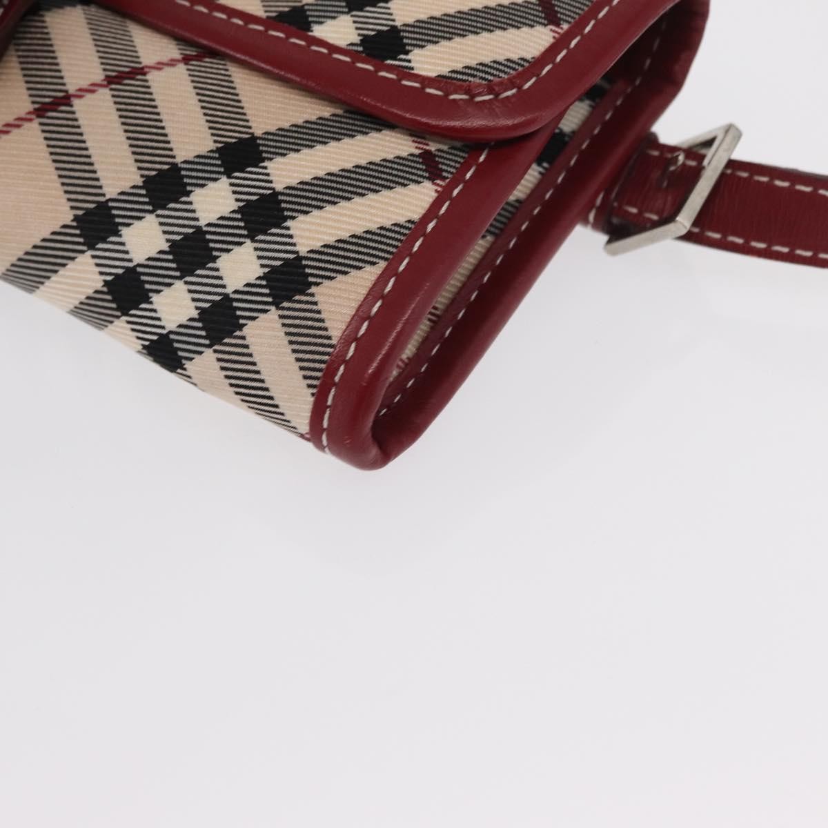 Burberry Nova Check Blue Label Waist Bag - Beige / Silver, Canvas