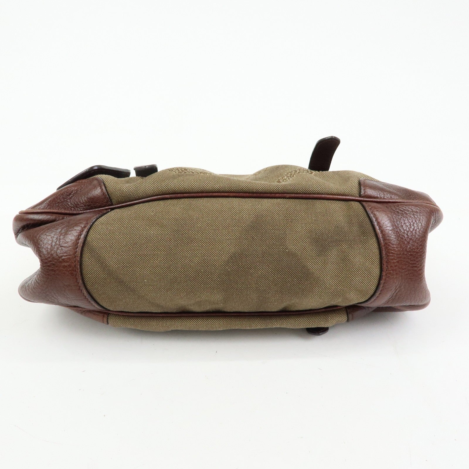 Prada Logo Jacquard 2Way Bag - Brown, Leather