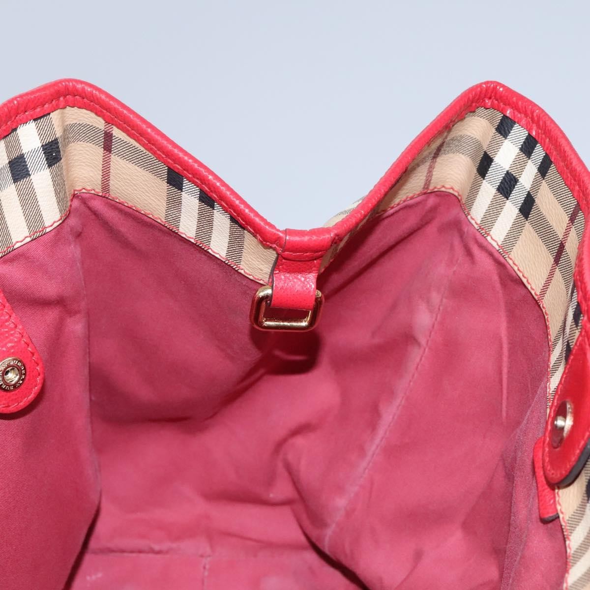 Burberry Nova Check Shoulder Bag - Beige, PVC Leather