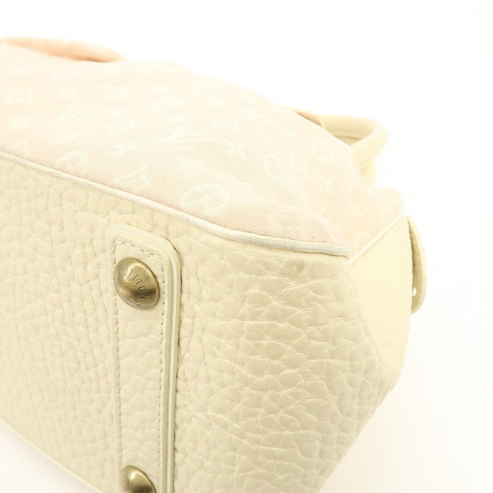 Louis Vuitton Monogram Mini Lin Trapez PM Handbag - Rose, Canvas 