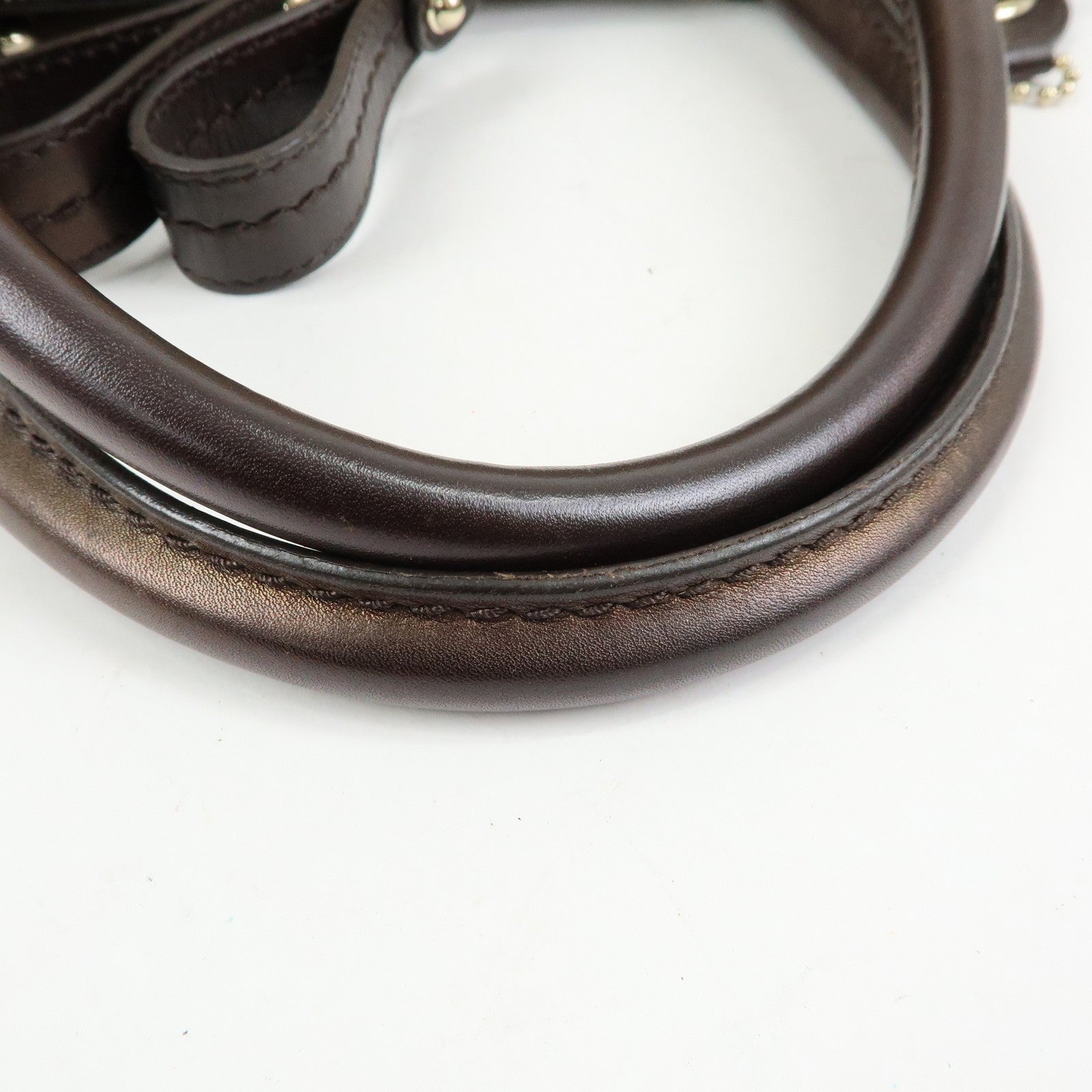 Gucci 247902 2Way Bag - Brown, Canvas and Leather