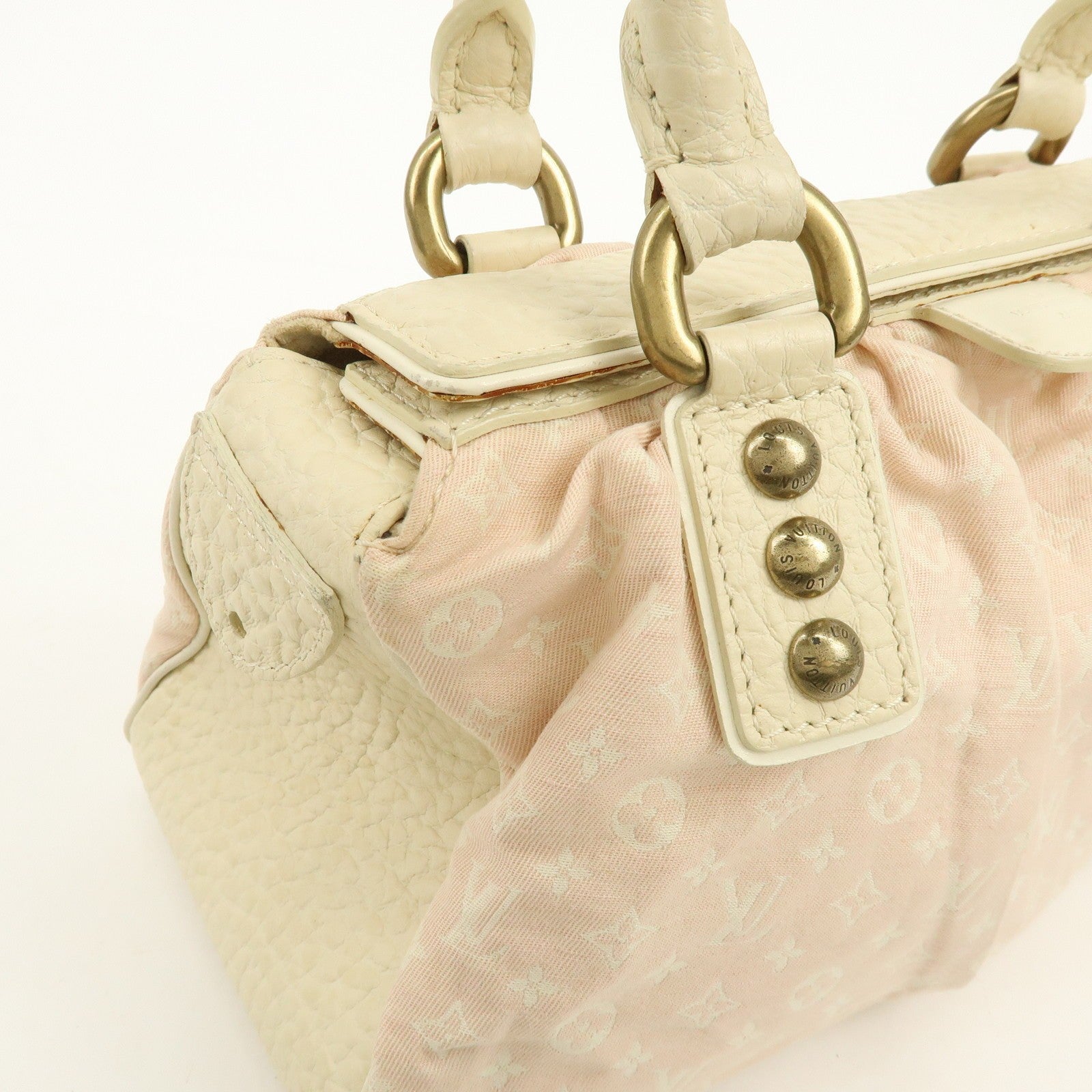Louis Vuitton Monogram Mini Lin Trapez PM Handbag - Rose, Canvas 