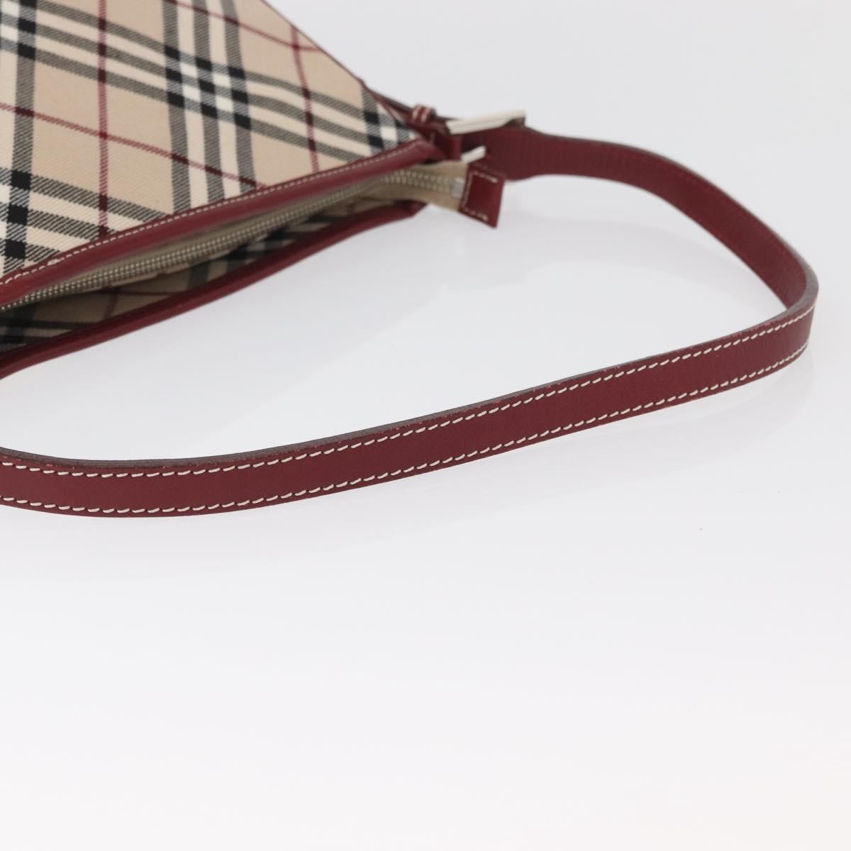 Burberry Nova Check Blue Label Shoulder Bag - Beige/Silver, Canvas