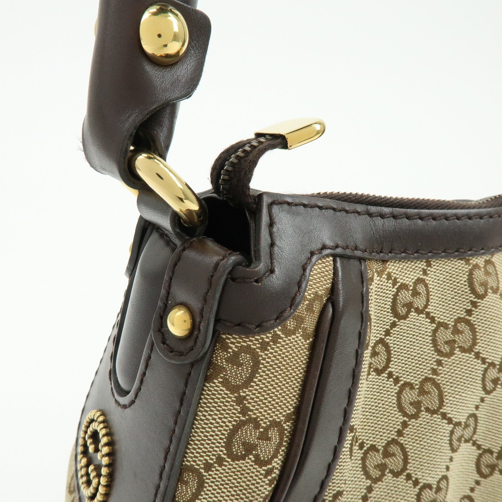 Gucci Shoulder Bag - Beige, Canvas and Leather