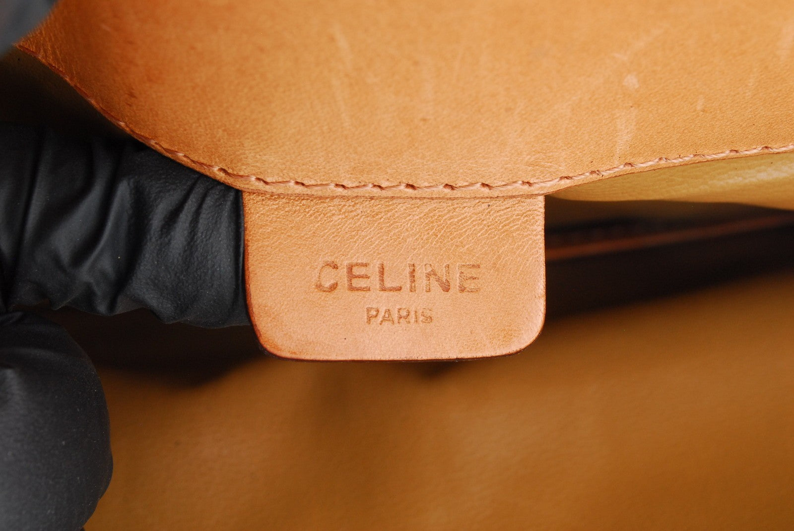 Celine Macadam Clutch Bag - Beige, Leather, PVC