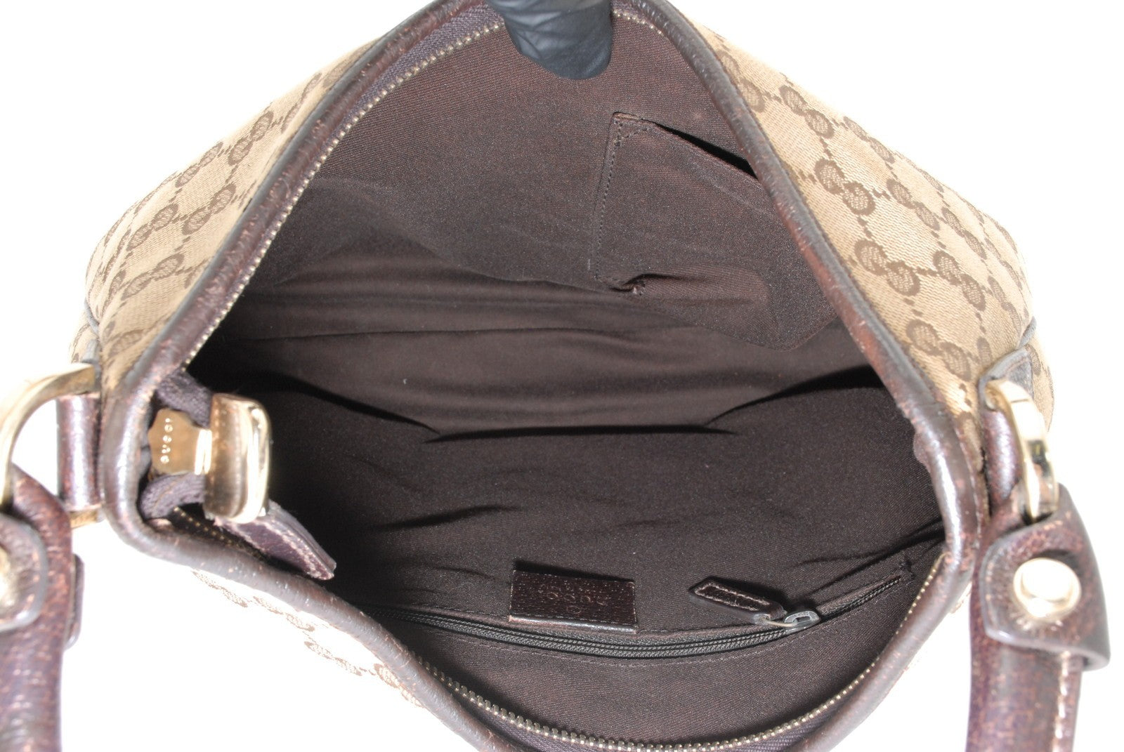 Gucci Abbey D-Ring Hobo Shoulder Bag - Brown, Leather
