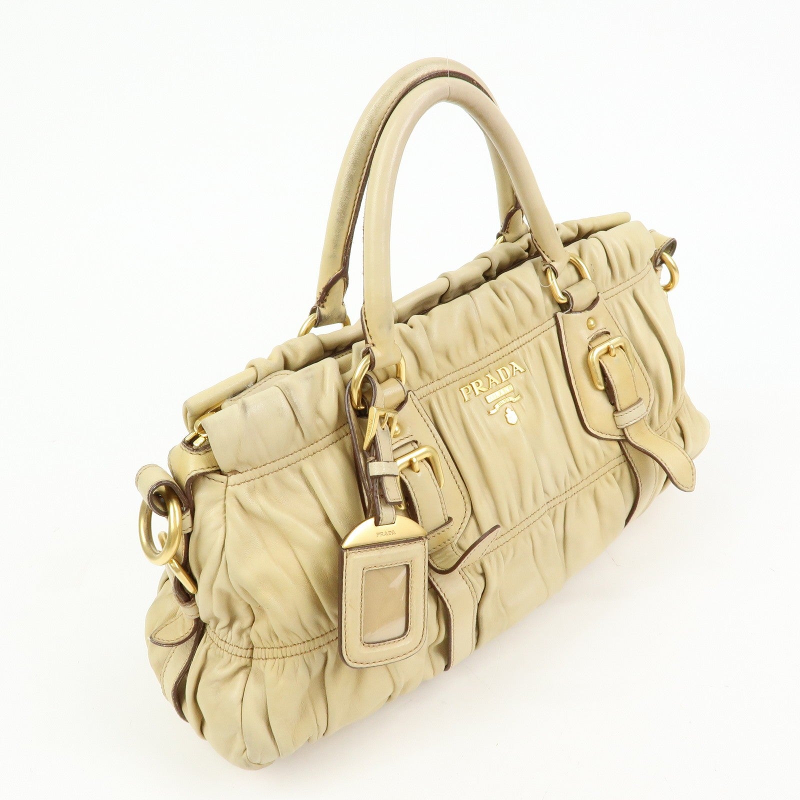 Prada Hand Bag - Camel, Nappa Leather