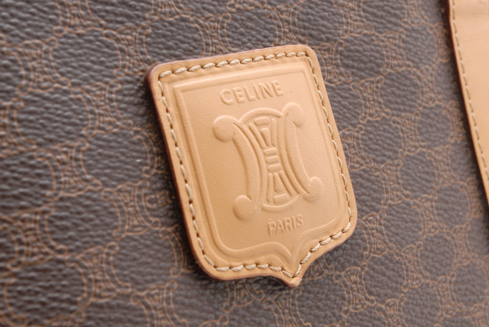 Celine Macadam Boston Bag - Brown, PVC Leather