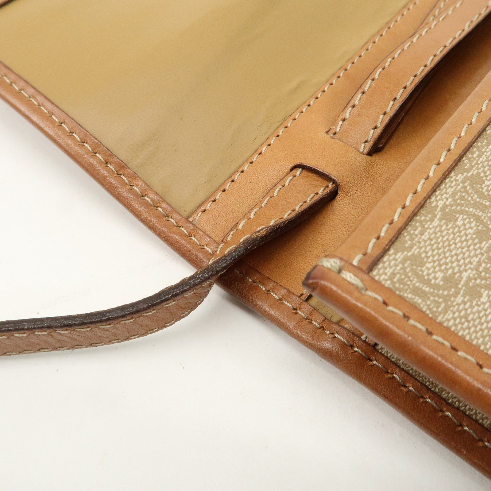 Celine Macadam 2Way Shoulder Bag - Beige, Leather