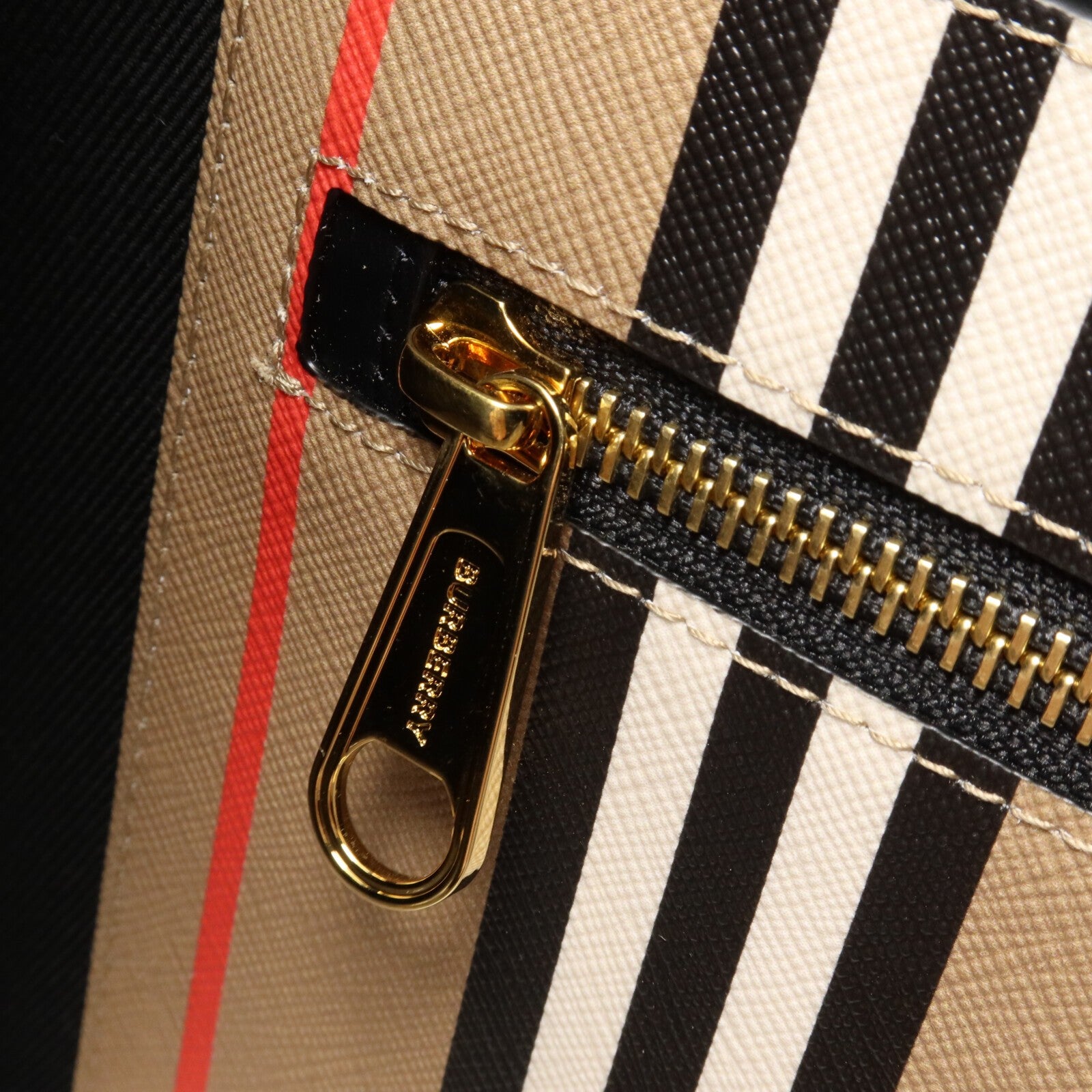 Burberry Tote Bag - Beige/Black/Brown, PVC Coated Canvas