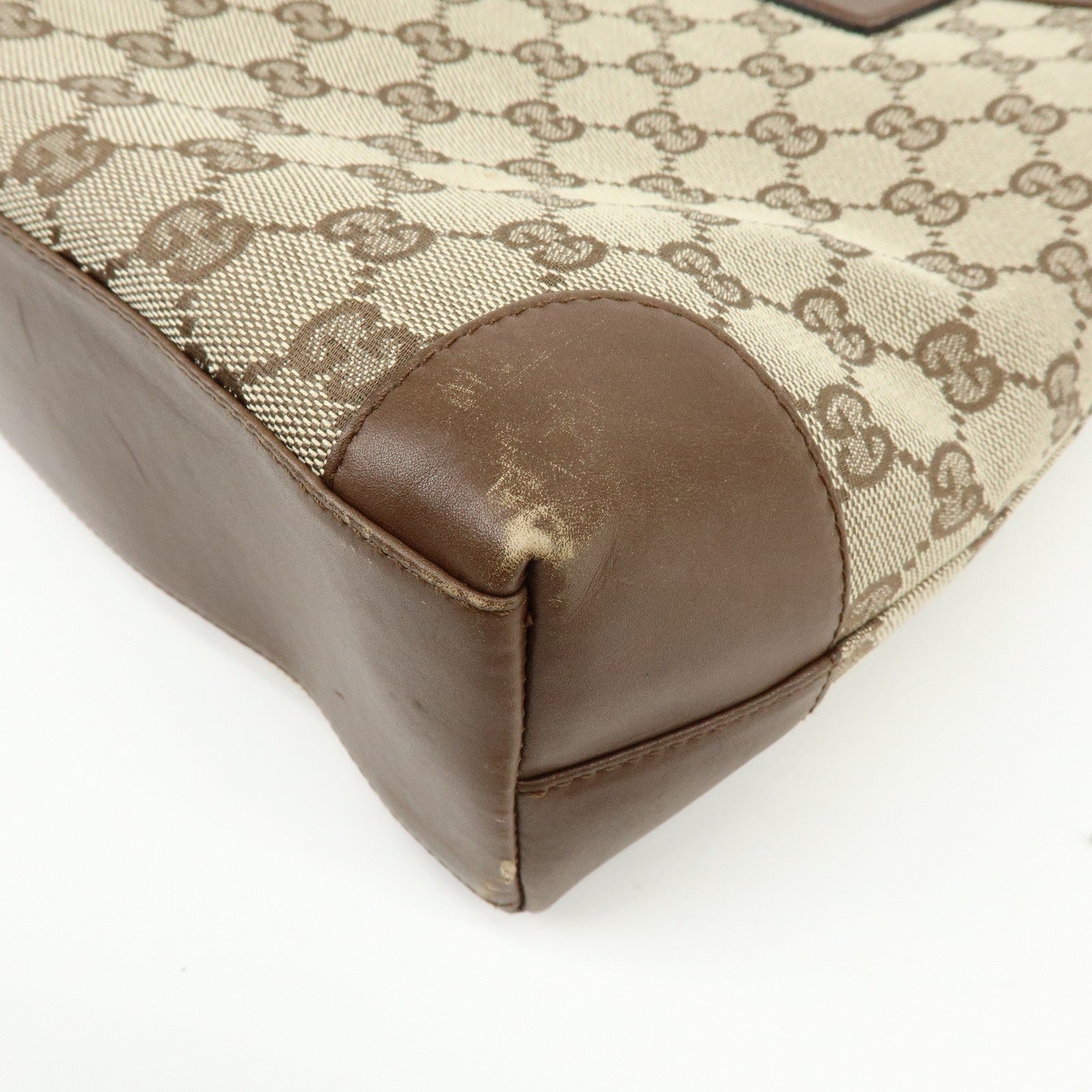 Gucci Tote Bag - Brown, GG Canvas Leather 