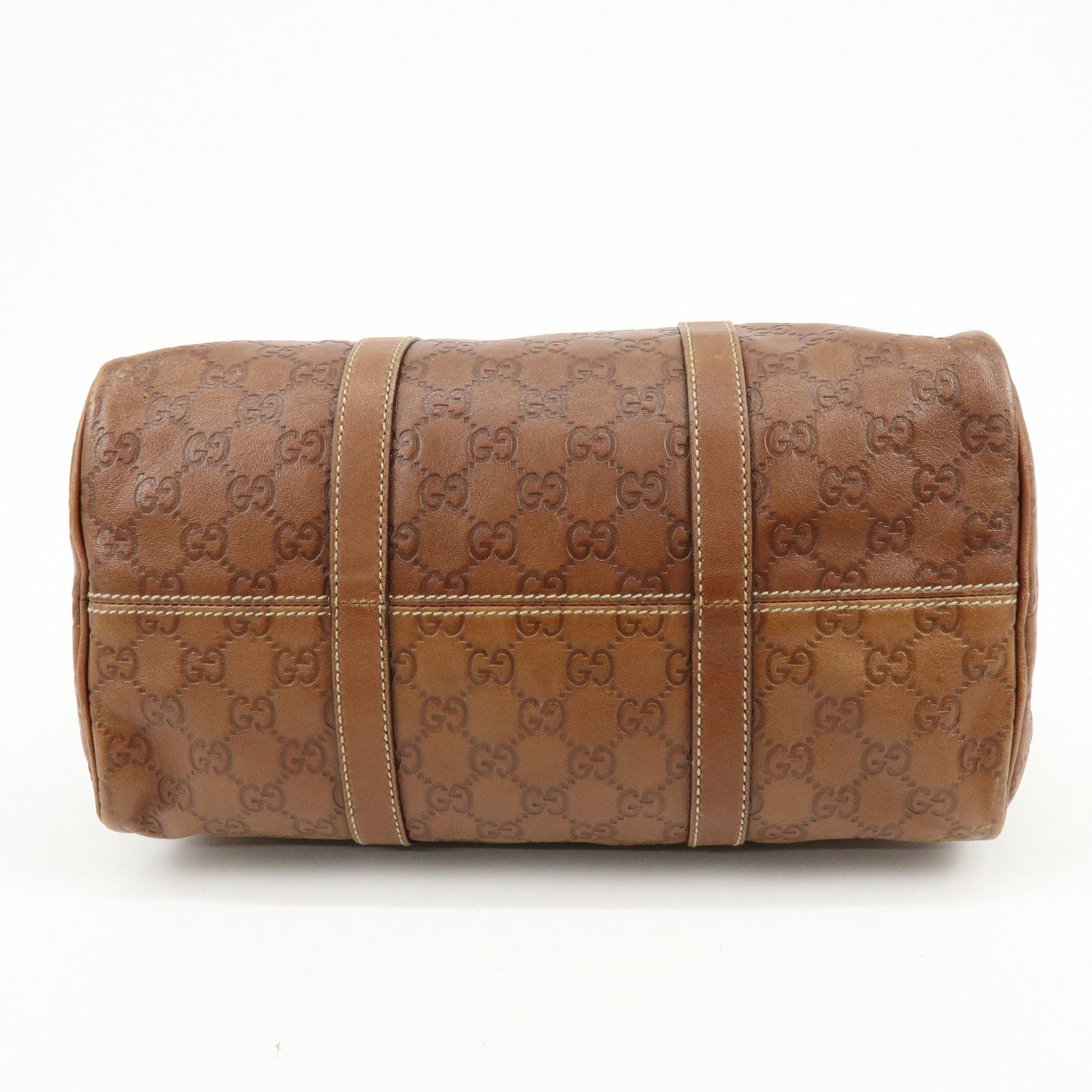 Gucci Boston Handbag - Brown, Guccissima Leather