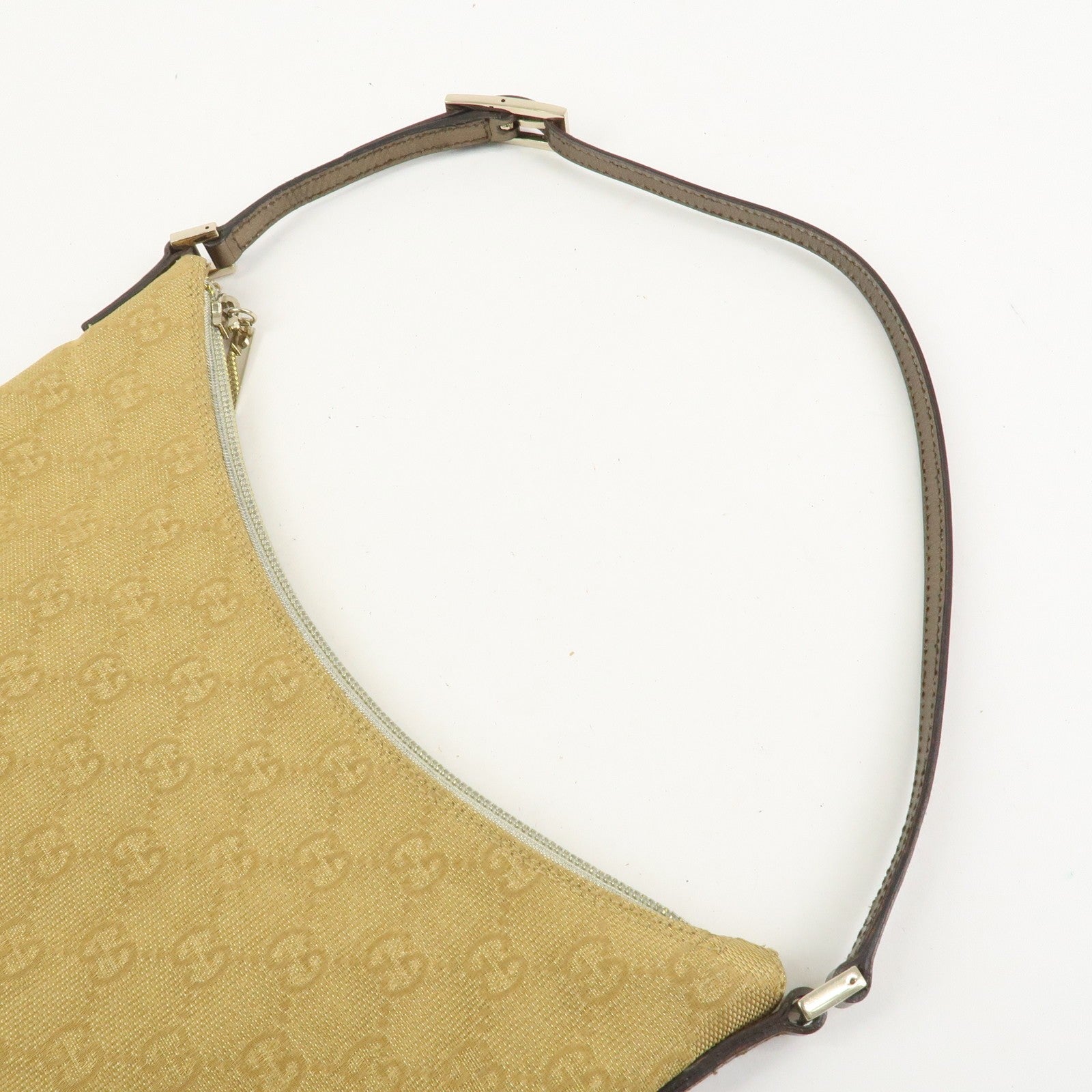 Gucci Shoulder Bag - Gold, GG Canvas Leather