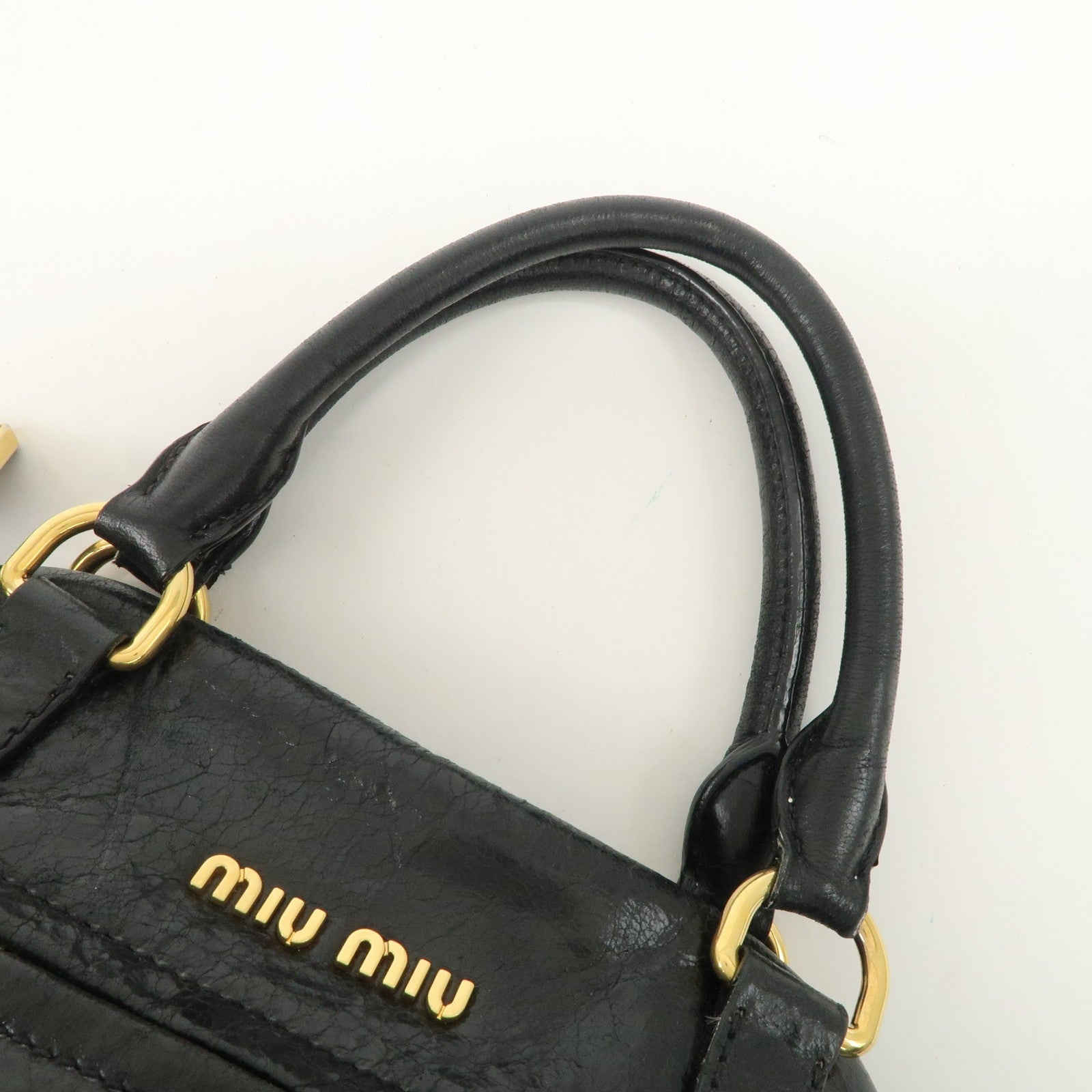 Miu Miu 2way bag - Black, Leather