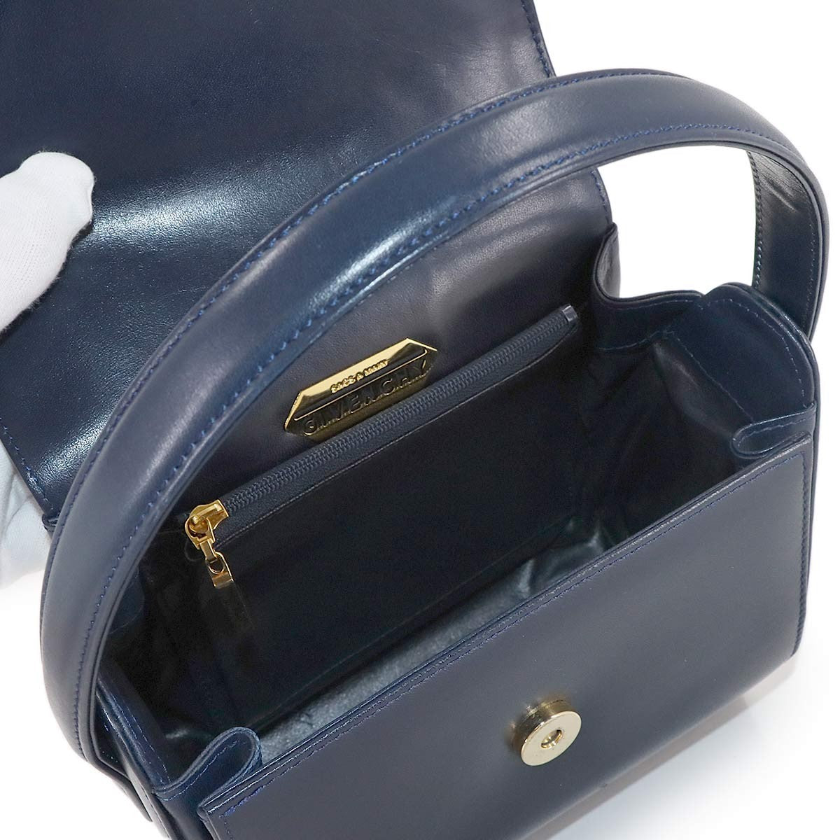 Givenchy Hand Bag - Navy, Leather
