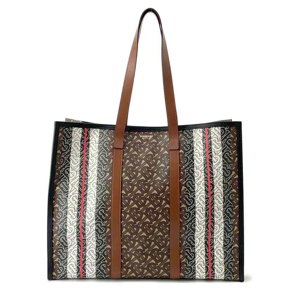 Burberry TBMonogram Tote Bag - Brown/Multicolor, PVC Coated Canvas