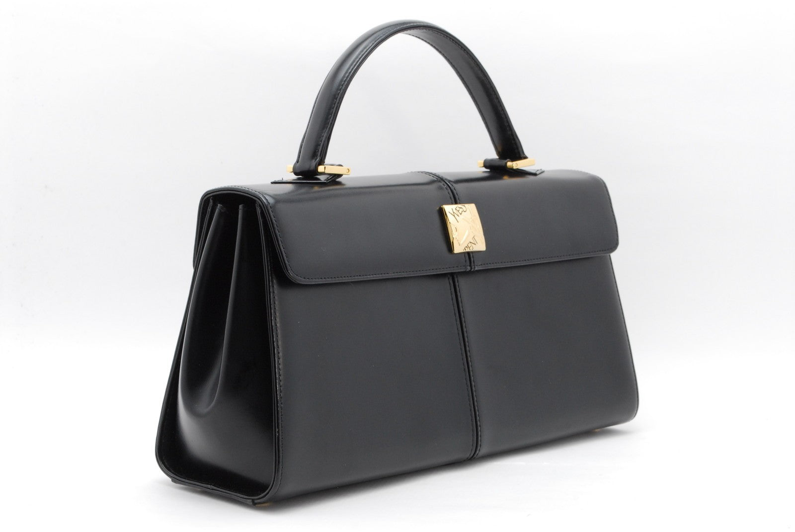 Saint Laurent Yves Saint Laurent Tote Hand Bag - Black, Leather