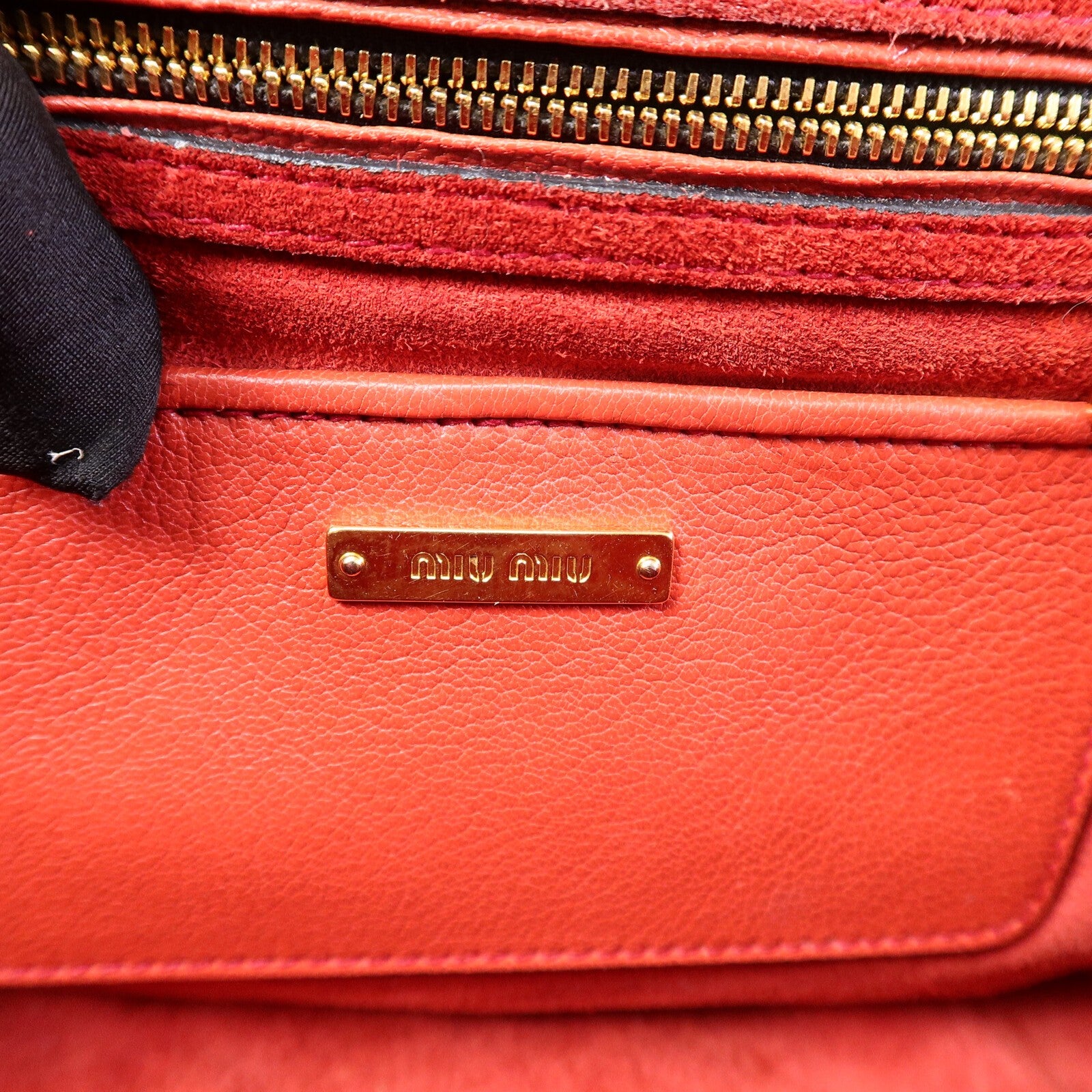 Miu Miu GHW 2 Way Shoulder Bag - Red, Calfskin Leather