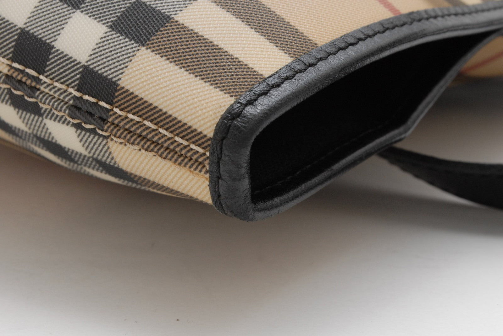 Burberry Nova Tote Bag - Beige, Canvas and Leather