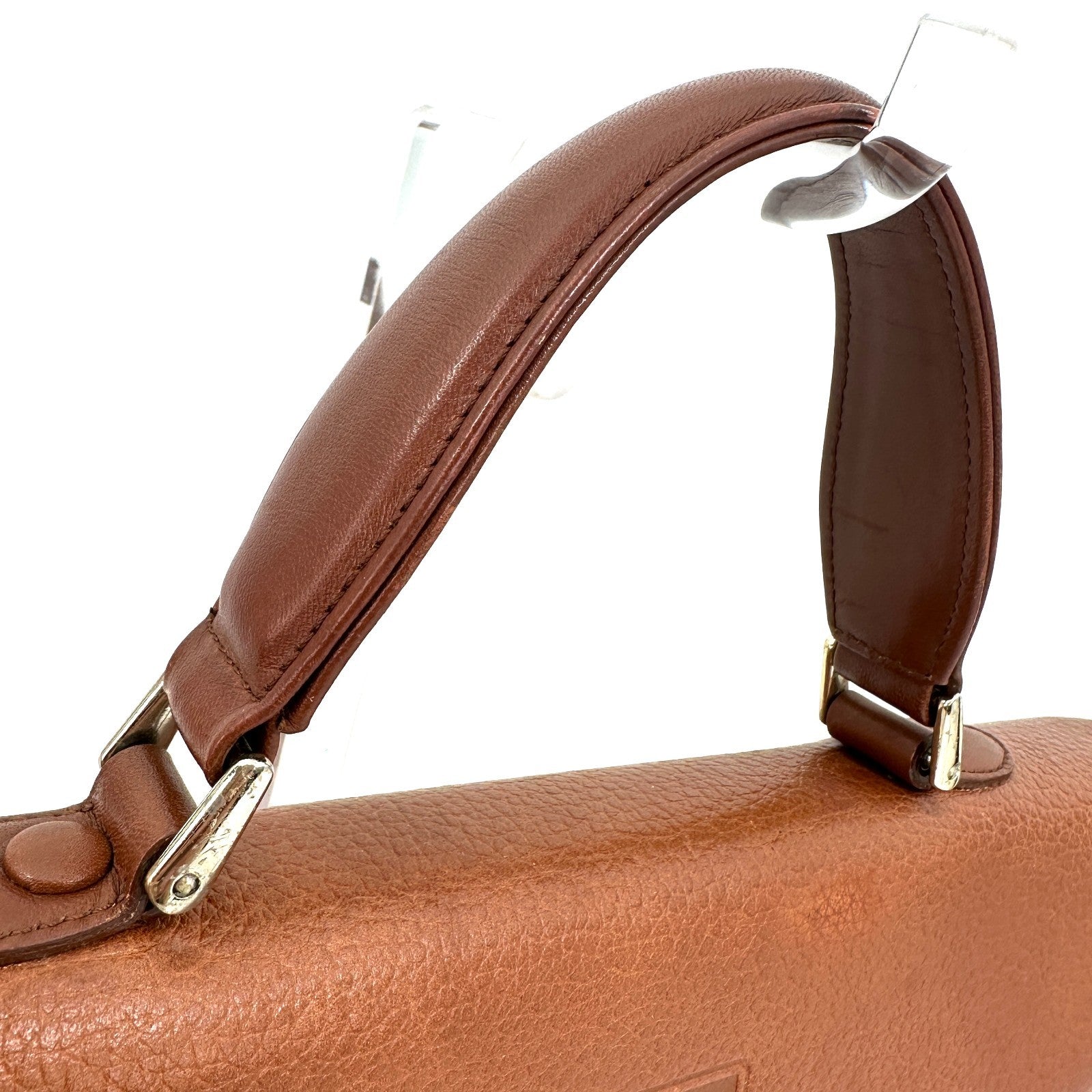 Burberry Vintage Hand Tote Bag - Brown, Leather