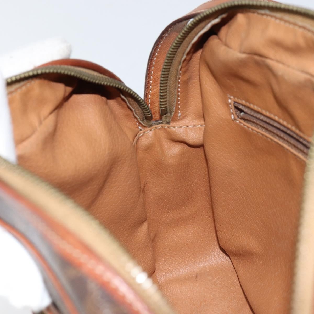 Celine Macadam Shoulder Bag - Brown/Gold, PVC Leather