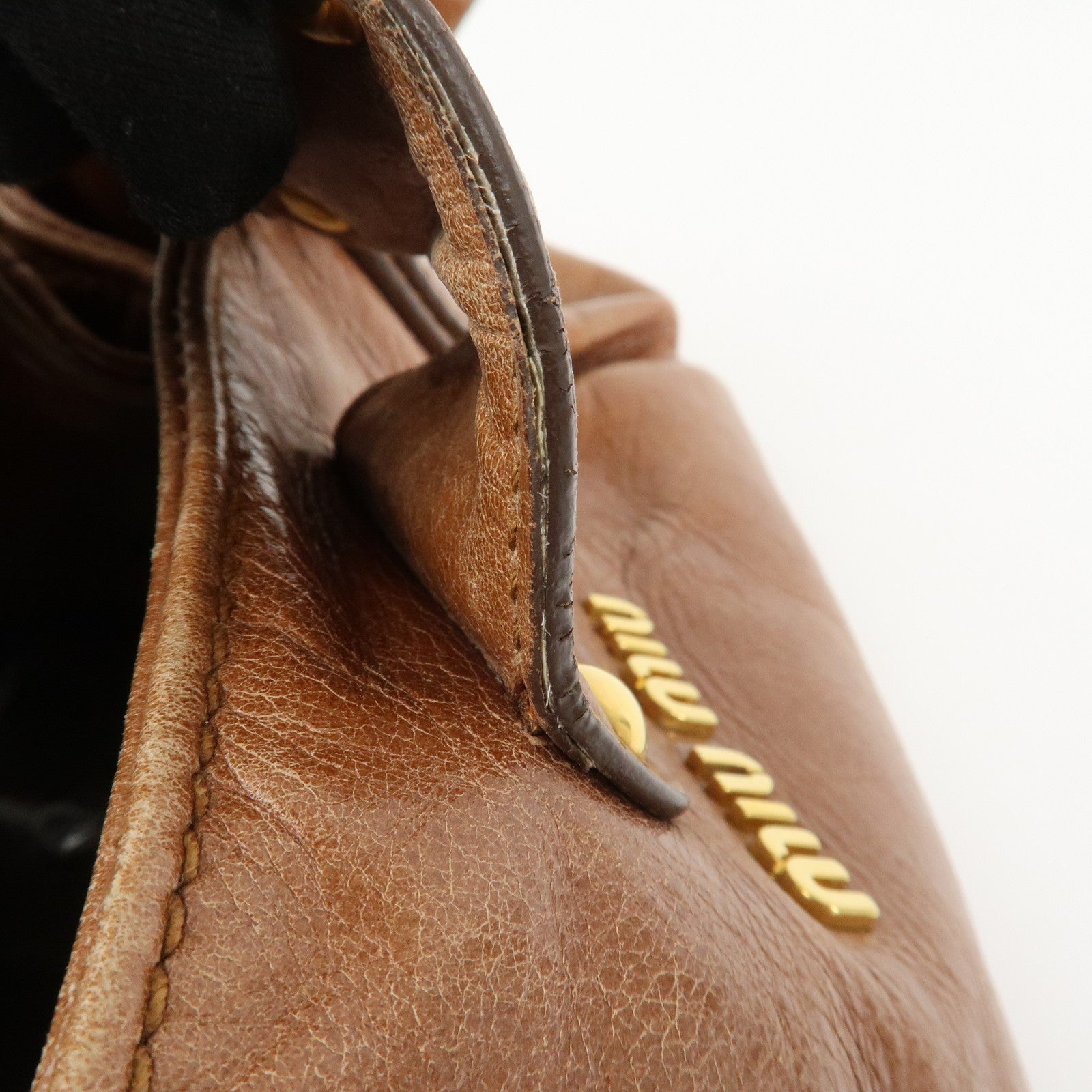 Miu Miu Hand Bag - Brown, Leather