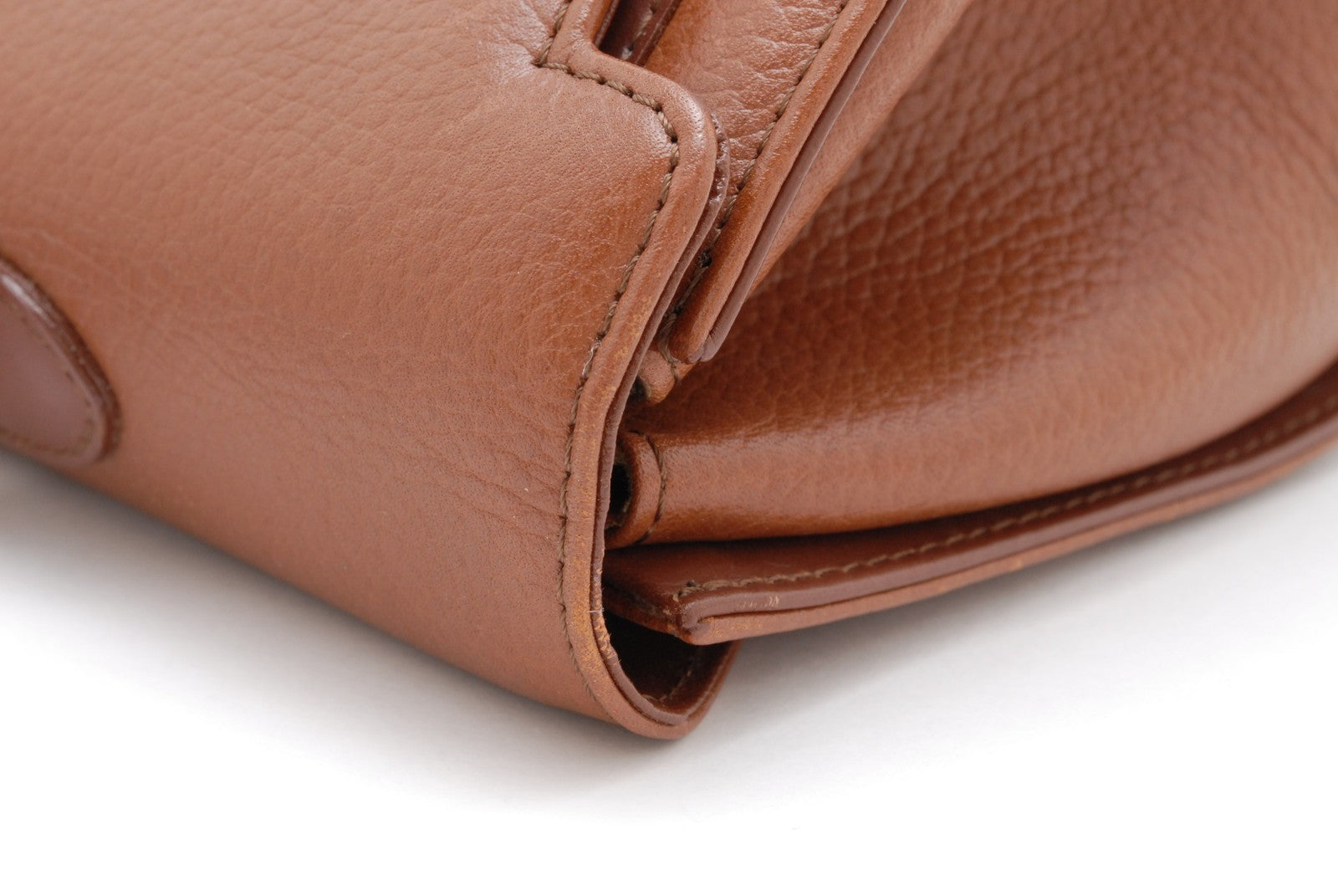 Burberry Burberrys Top Handel Handbag - Brown, Leather