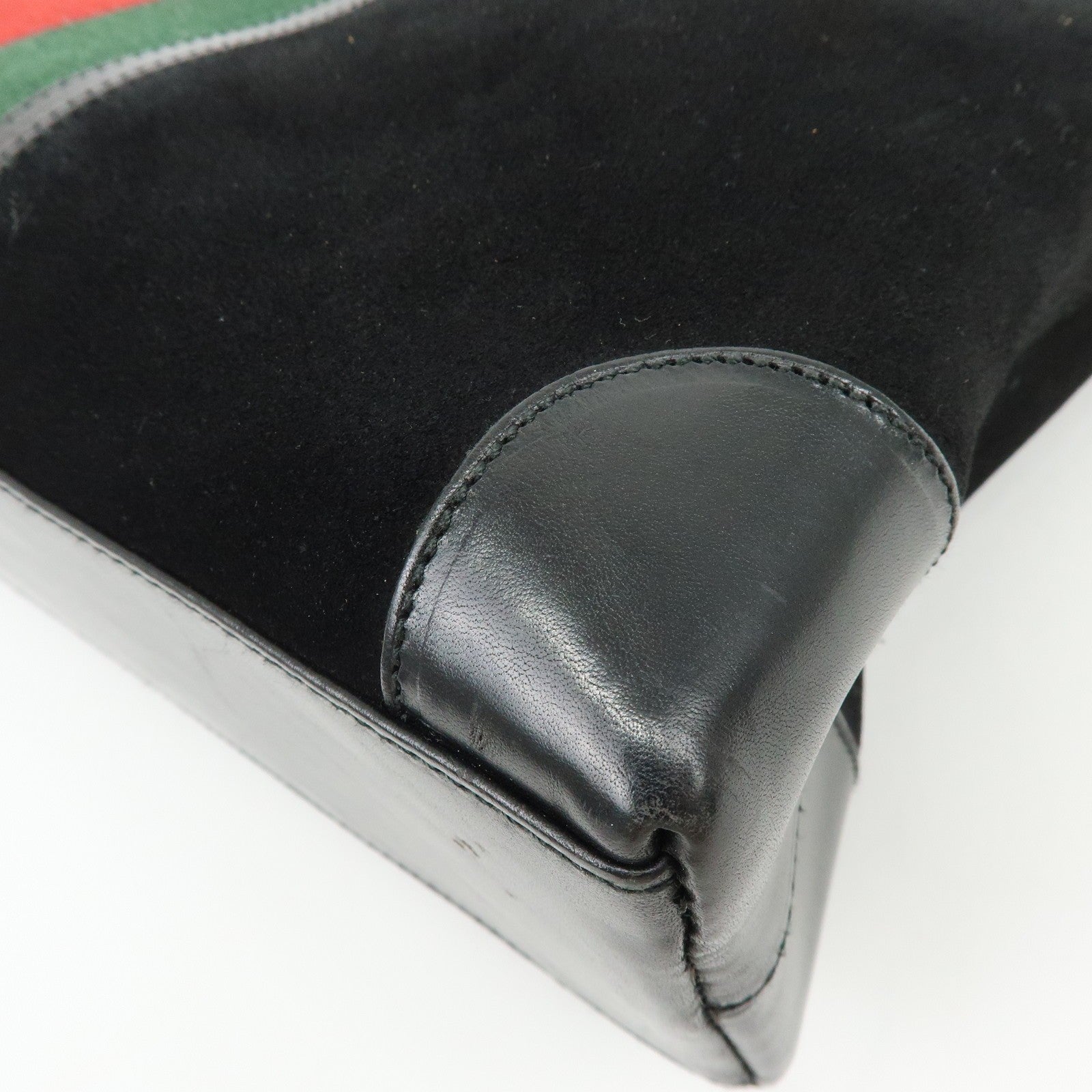 Gucci Shoulder Bag - Black, Suede Leather