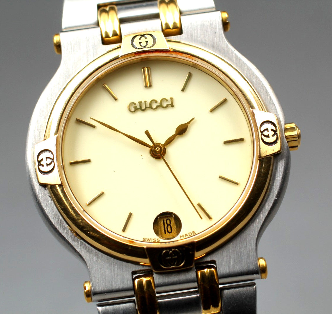 Gucci 9000M Wristwatch - Ivory, Stainless Steel
