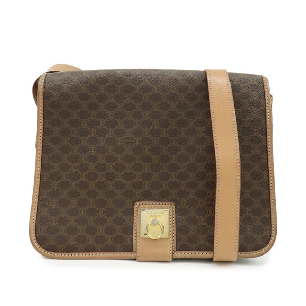 Celine Macadam Shoulder Bag - Brown, PVC Leather 