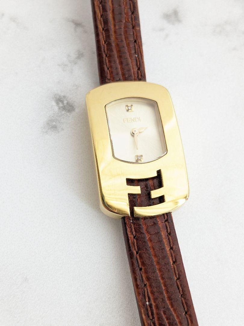 Fendi 2P Diamond Chameleon Watch - Silver, Metal