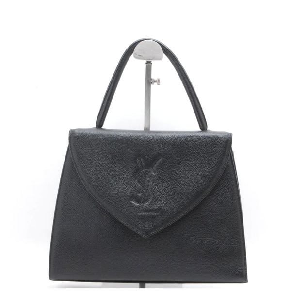 Saint Laurent Yves Saint Laurent Top Hand Bag - Black, Leather 