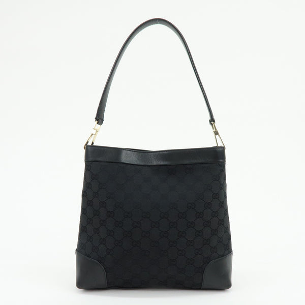 Gucci Shoulder Bag - Black, GG Canvas Leather