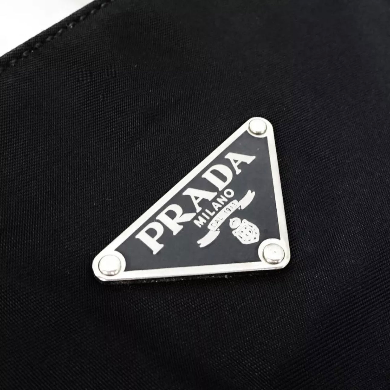 Prada Nylon City Black Shoulder Tote Bag