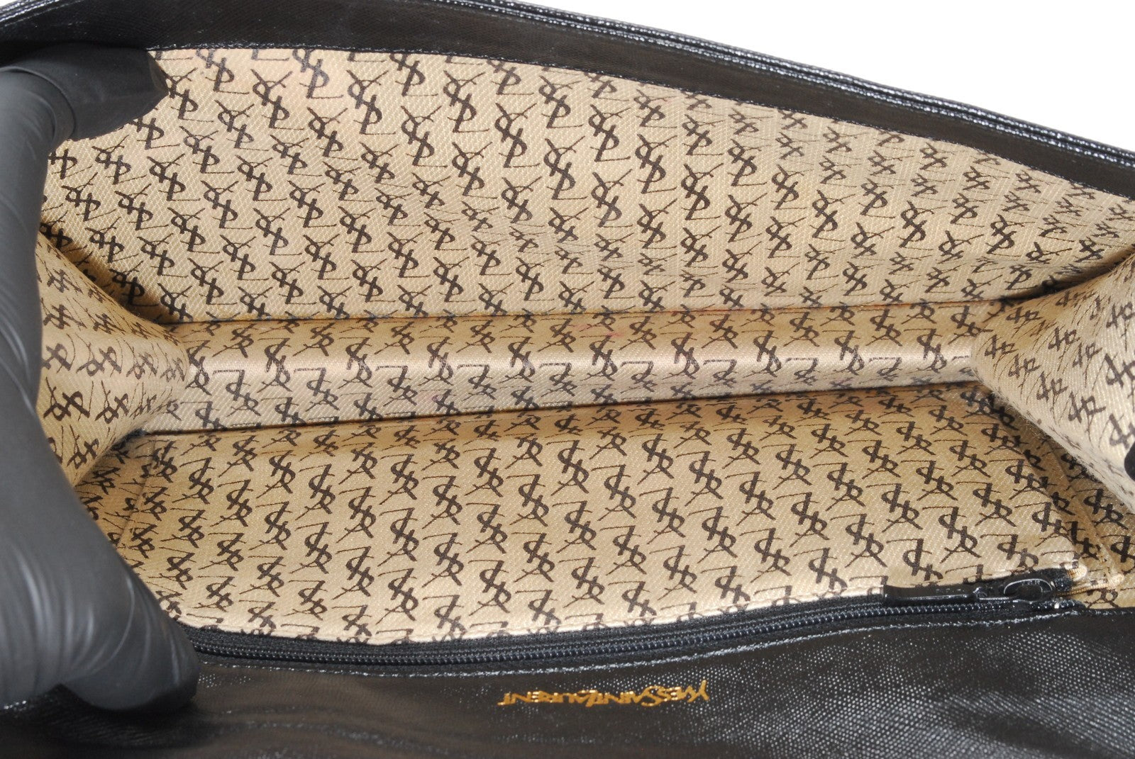 Saint Laurent Clutch Bag - Black, Leather Calfskin 