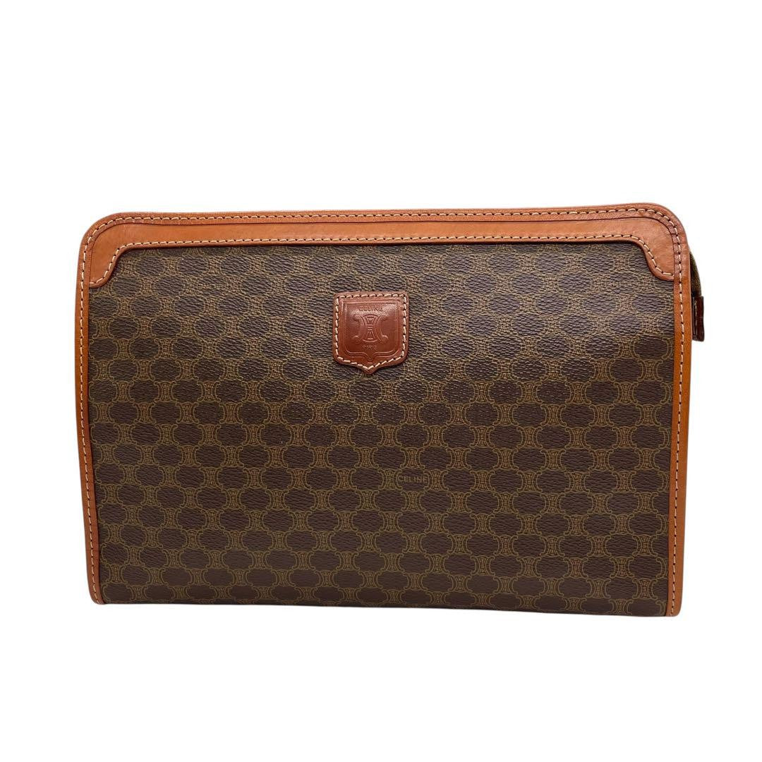 Celine s67 Magadam Clutch Bag - Brown, PVC Leather
