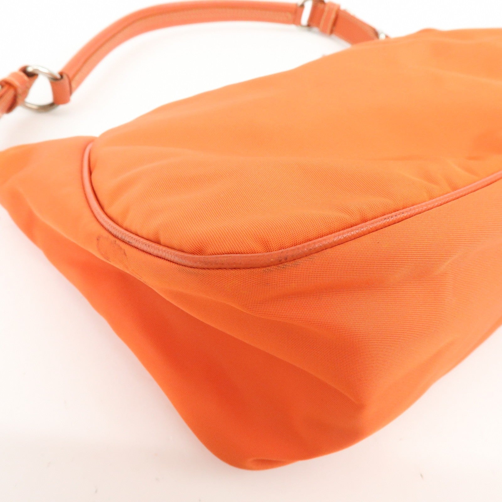 Prada Shoulder Bag - Orange, Nylon, Leather