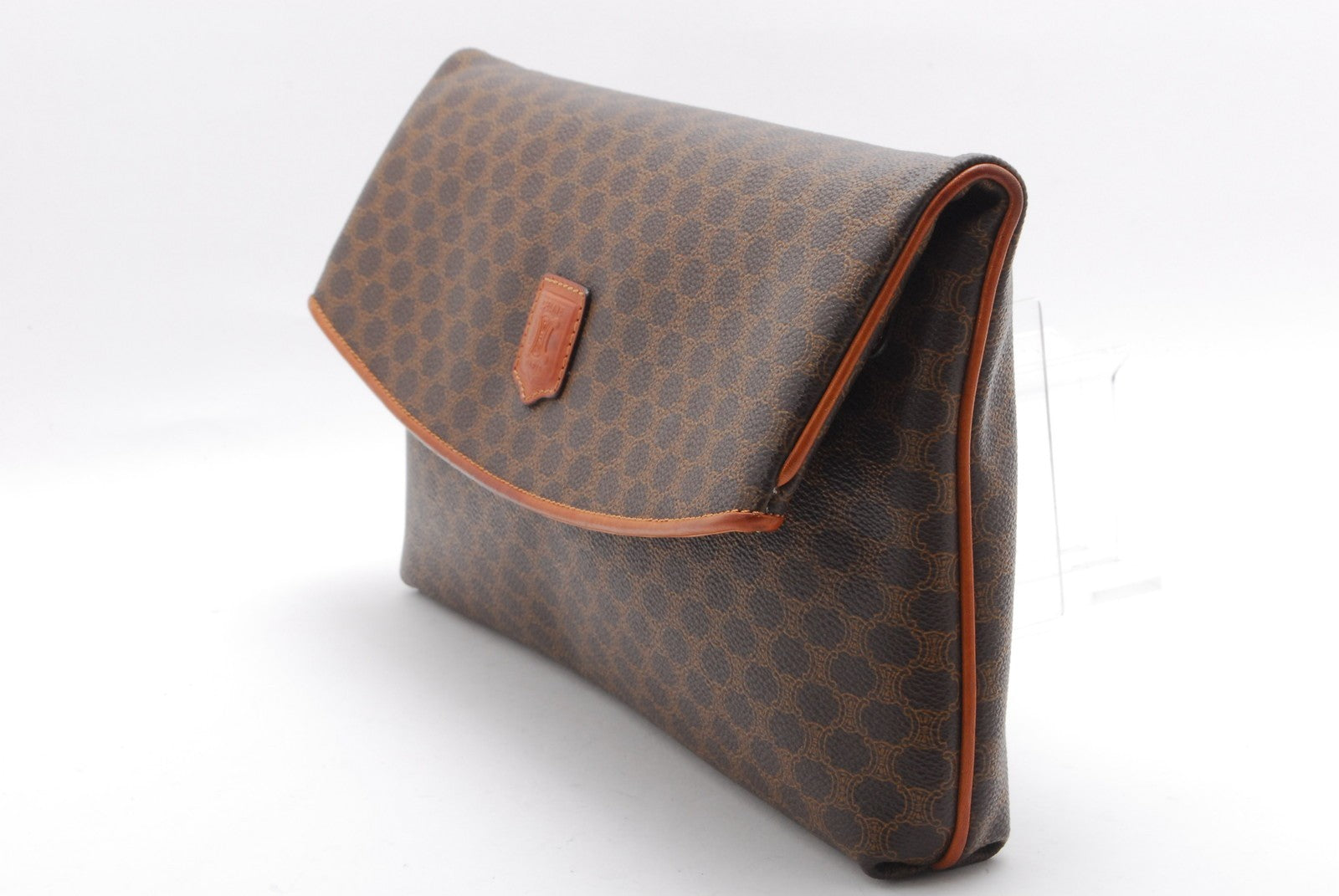 Celine Macadam Clutch Bag - Brown, Leather and PVC